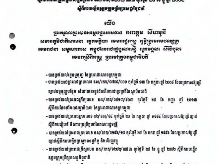 អនុក្រឹត្យលេខ នស/រកត/០៥៩០ ចុះ​ថ្ងៃទី២៨ ខែឧសភា ឆ្នាំ២០១៨ ស្ដីពី​ការ​កែសម្រួល​មាត្រាមួយ​ចំនួន​នៃ​ព្រះ​រាជក្រឹត្យលេខ នស/រកត/០៨១៥/៨៧២ ចុះ​ថ្ងៃទី០៨ ខែសីហា ឆ្នាំ២០១៥ ស្ដីពី​លក្ខន្តិកៈ​គតិយុត្តនៃគ្រឹះ​ស្ថាន​សាធារណៈ​រដ្ឋបាល